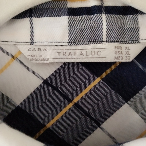 Zara plaid tunic top - Picture 7 of 7